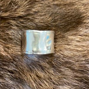 Silpada Hammered Cuff Ring size 7